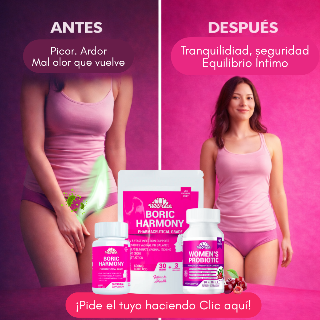 Suplevitaminas Facebook ad: Acción dual: equilibrio vaginal + intestinal