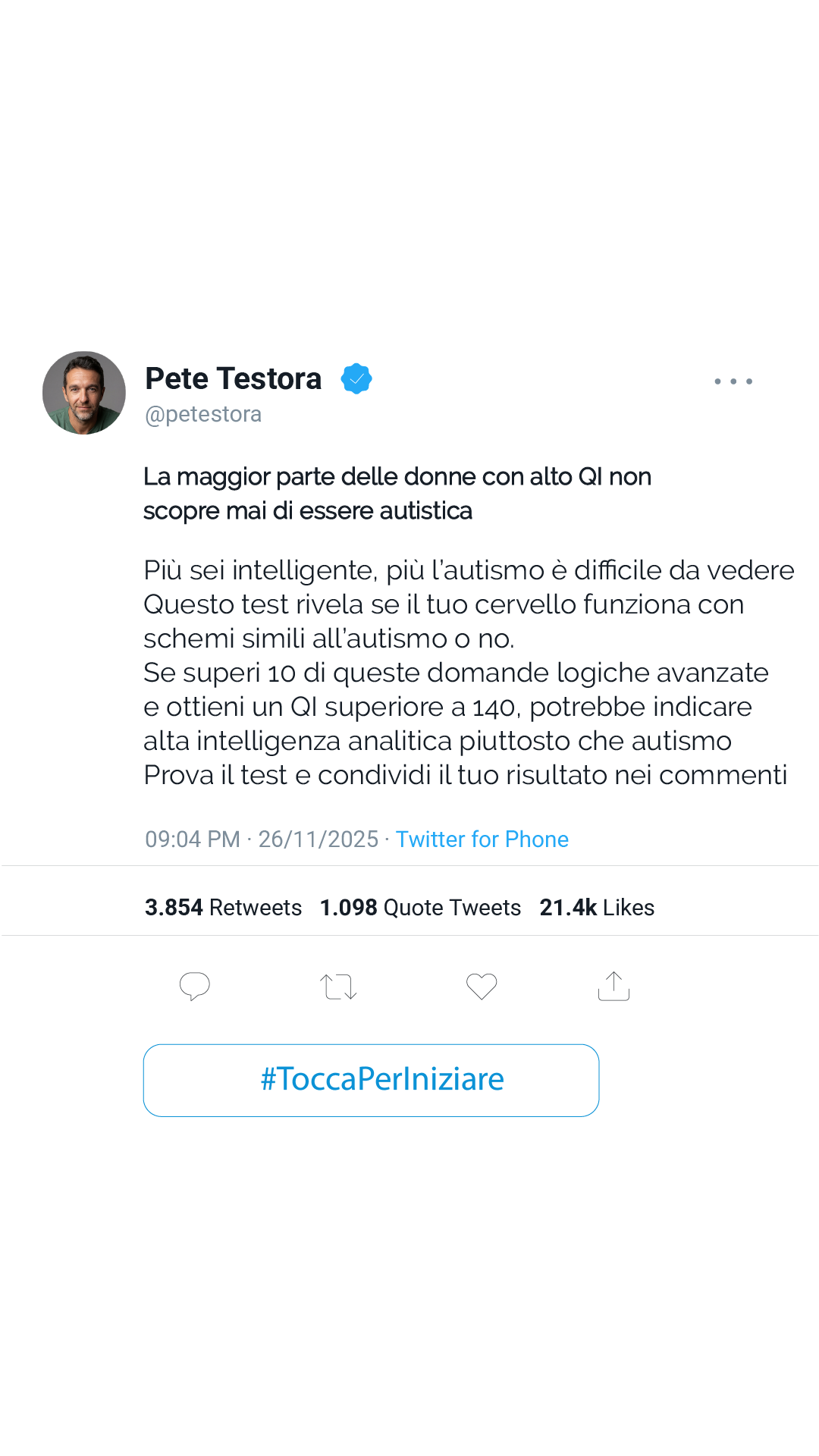 Test de Inteligencia Facebook ad