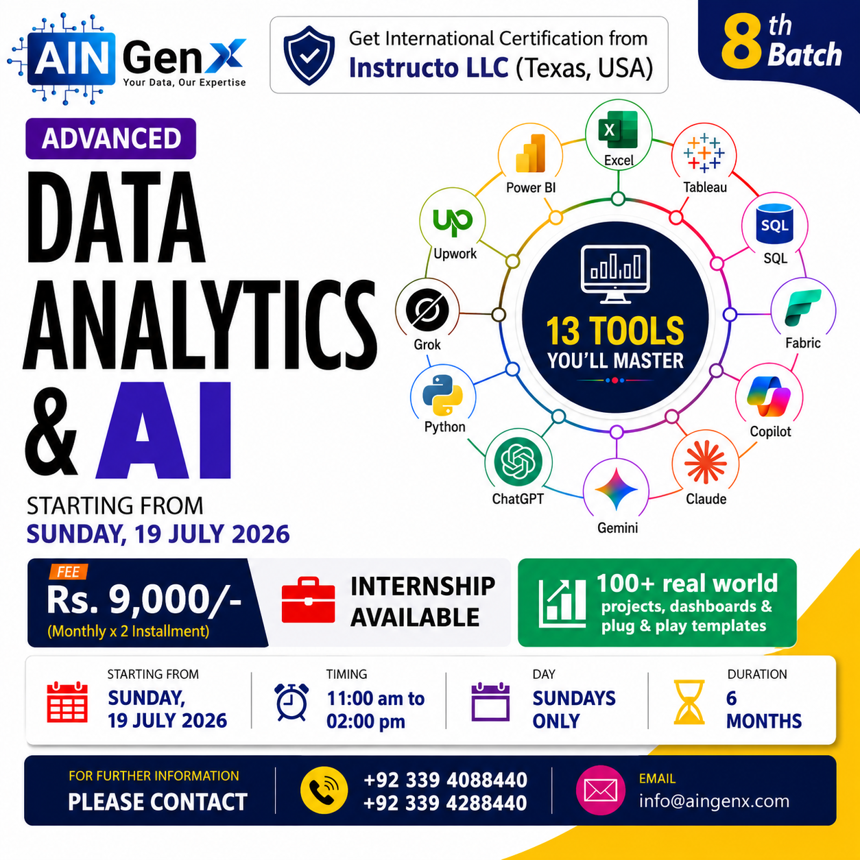 AIN GenX Facebook ad: Advanced Data Analytics & AI