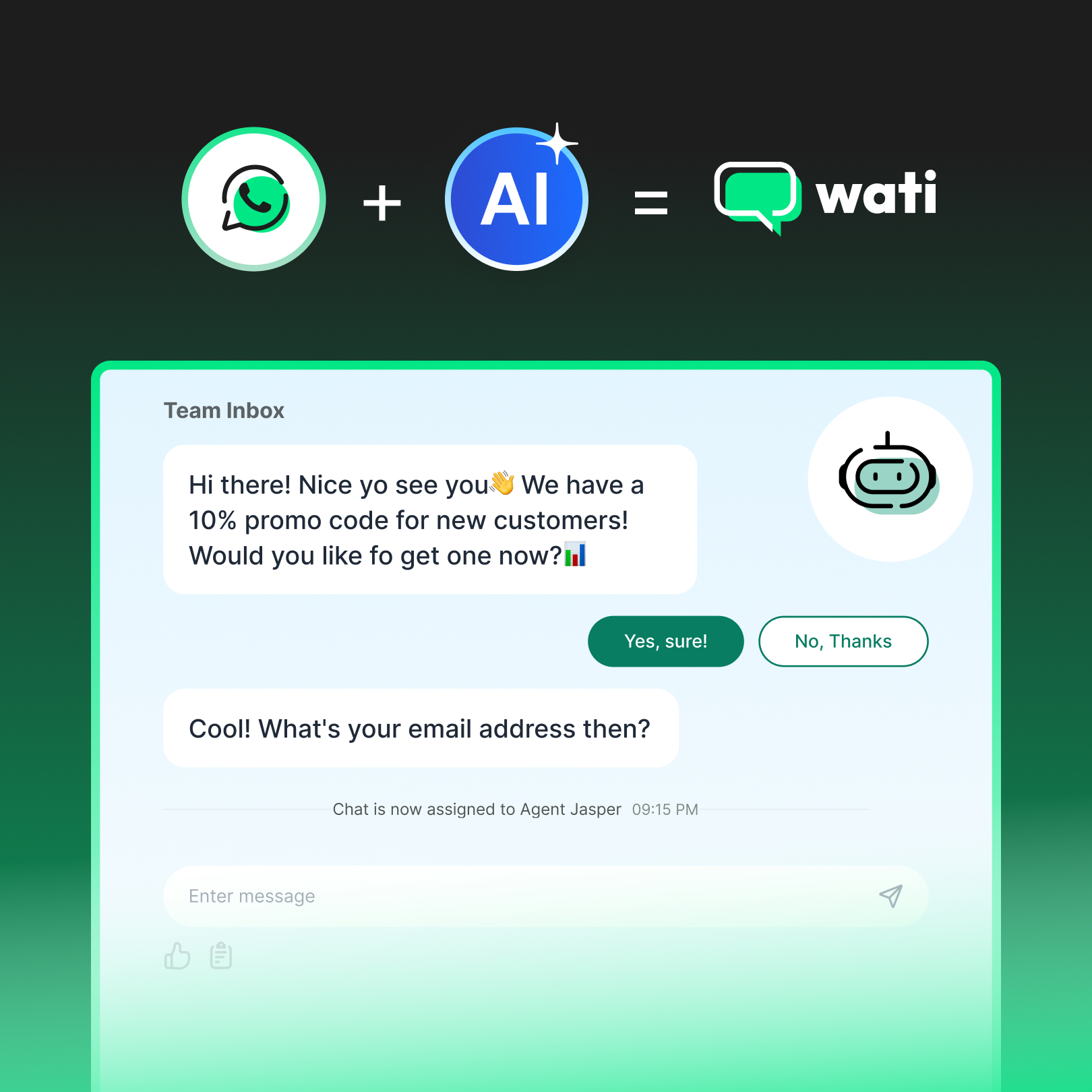 WATI - WhatsApp Team Inbox Facebook ad