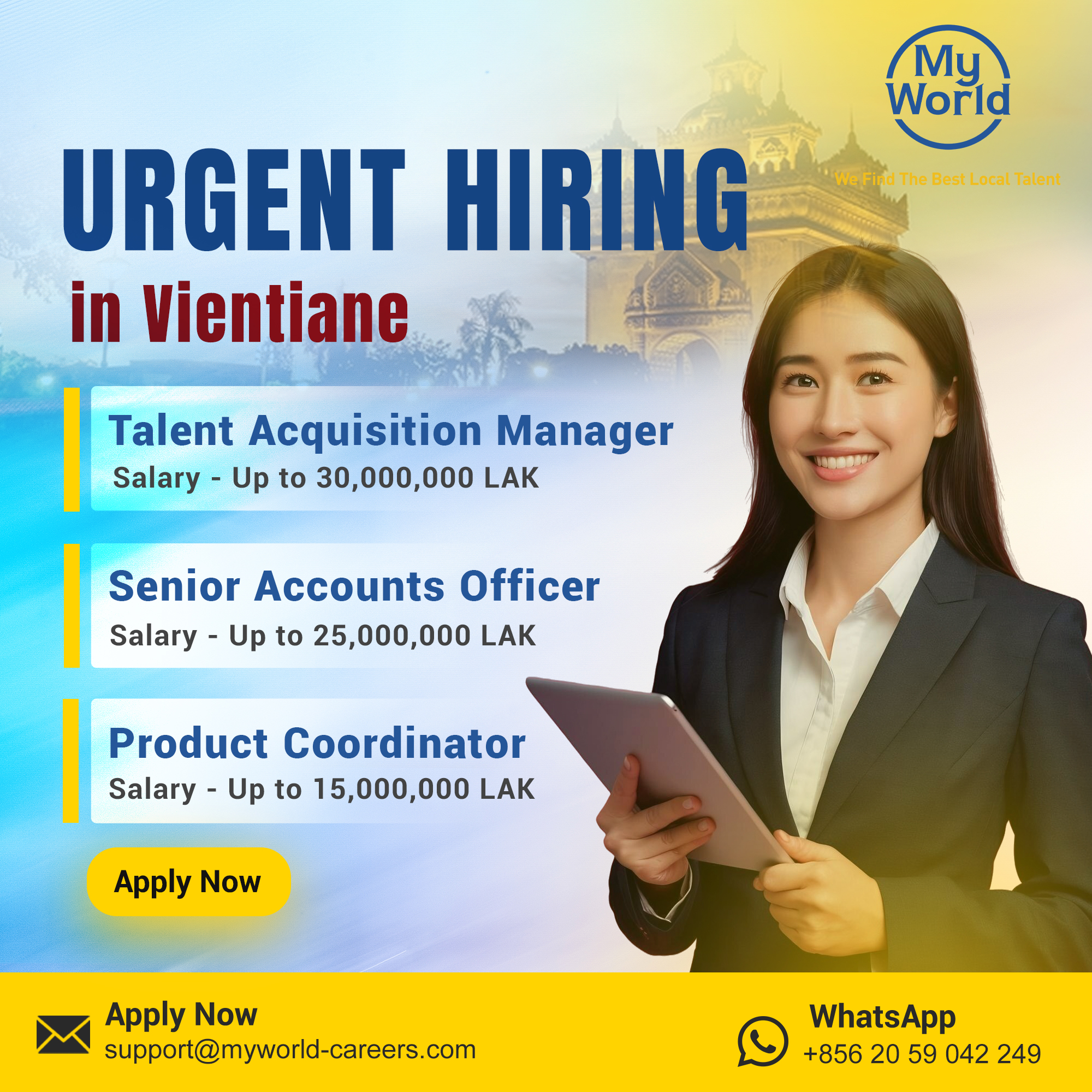MyWorld Careers Laos Facebook ad