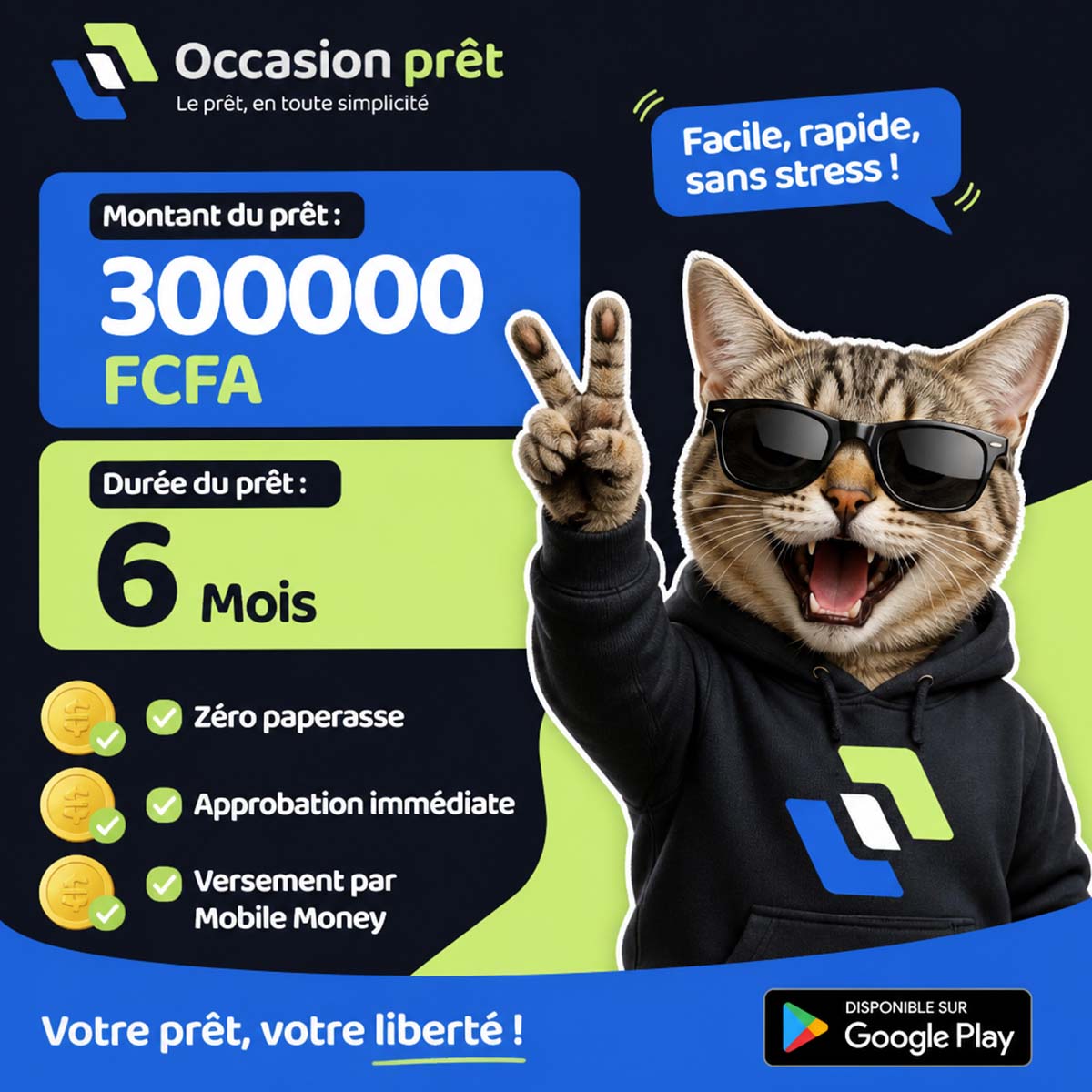 Kiki Eric Tristan Facebook ad: Besoin de 500 000 FCFA?