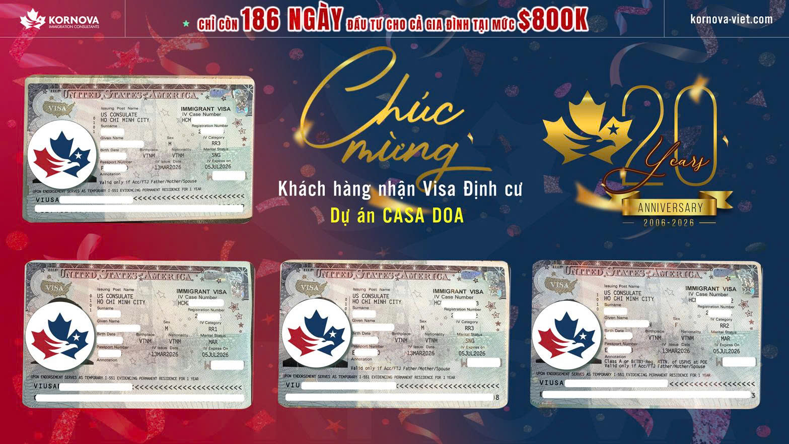 Kornova - Đầu tư định cư Mỹ Facebook ad: Thêm 1 Gia Đình Nhận Visa Định Cư…