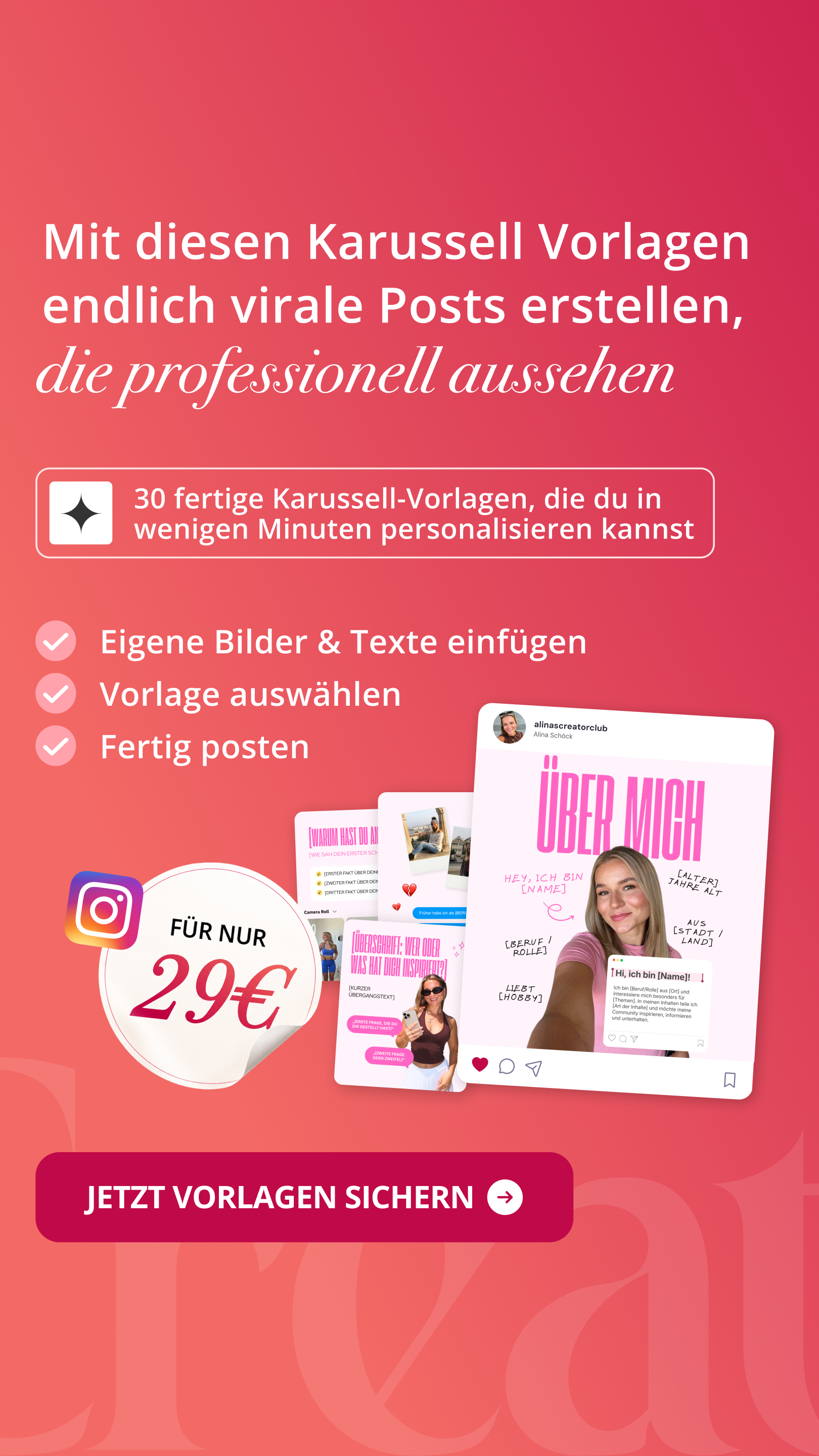 Alinas Creator Club Facebook ad