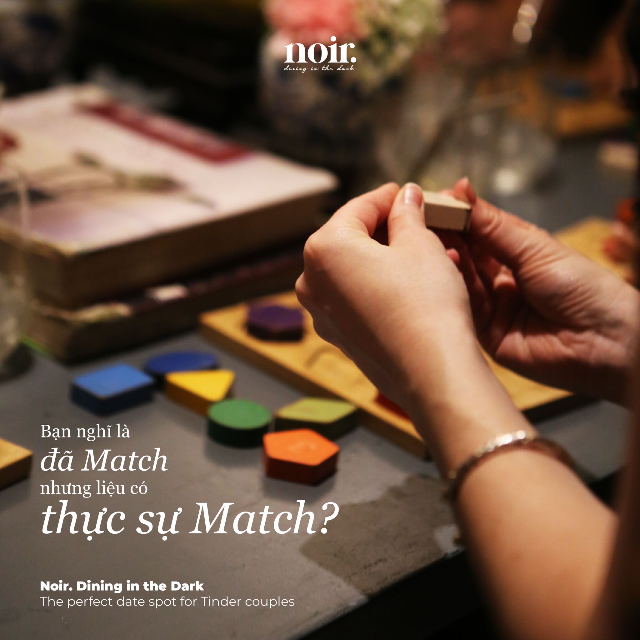 Noir. Ăn trong bóng tối - Dining in the Dark Facebook ad: MỘT ĐỊA ĐIỂM HẸN HÒ LÝ TƯỞNG CHO…