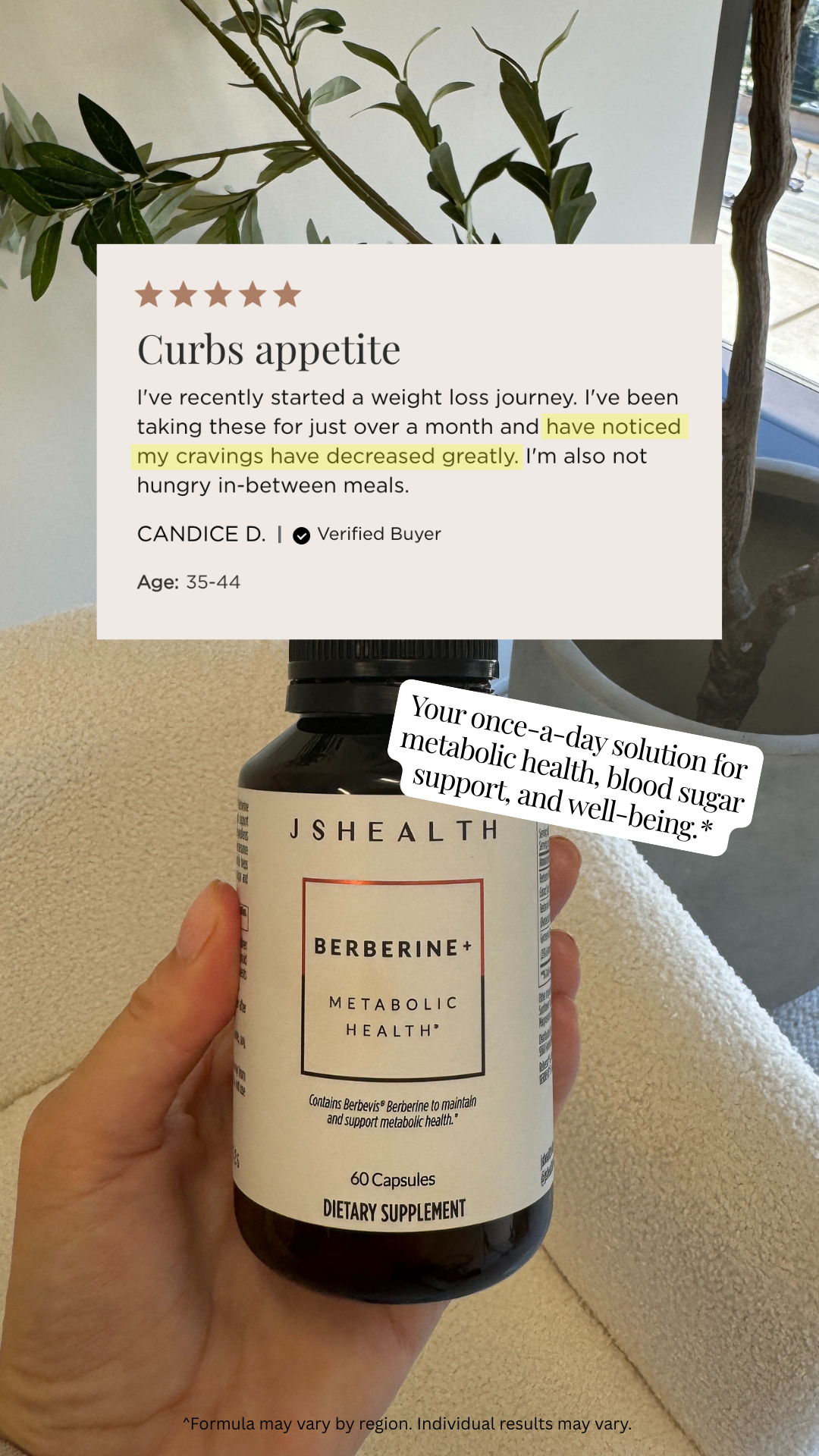 JSHealth Vitamins Berberine+ Facebook ad