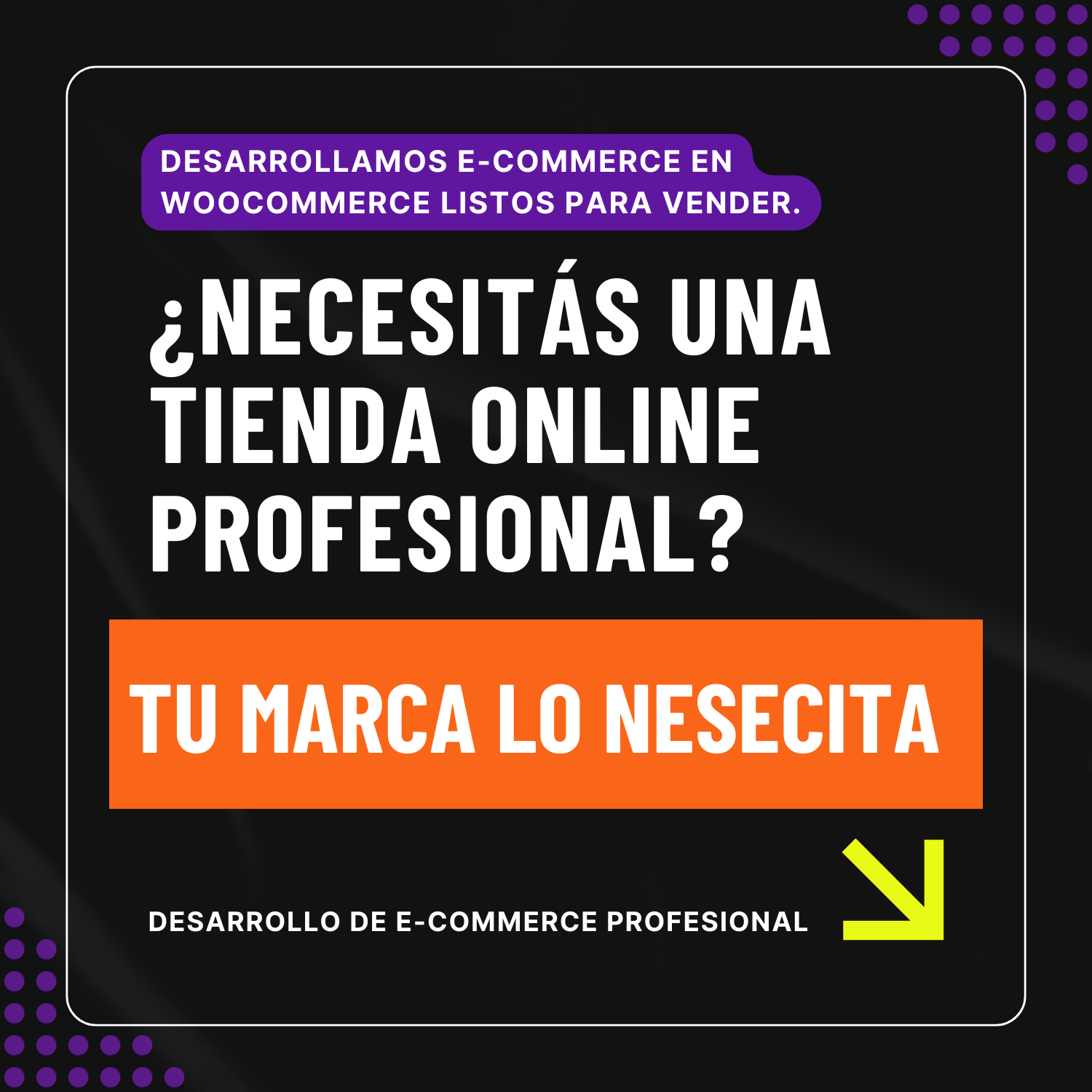 DatBase Facebook ad: ¿Querés tener tu tienda online profesional en WooCommerce?