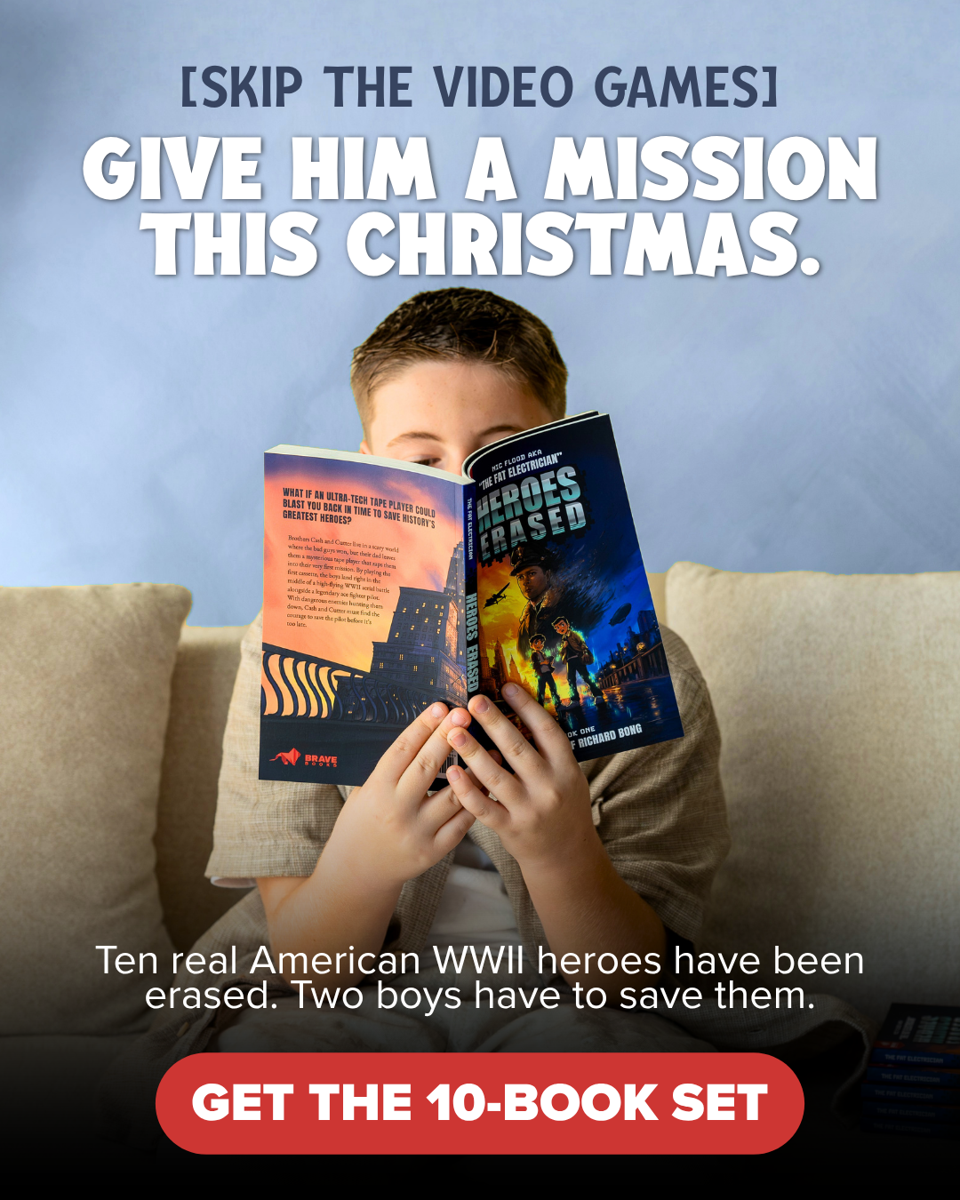 BRAVE Books Facebook ad: The Gift That’s Better than Video Games