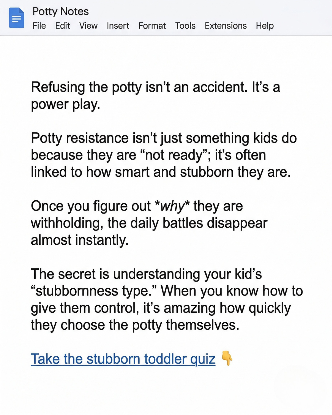 Parenting Leader Facebook ad