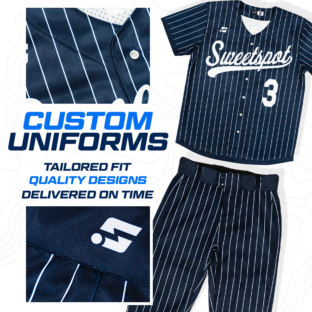 SweetSpot Facebook ad: Custom Baseball Team Uniforms