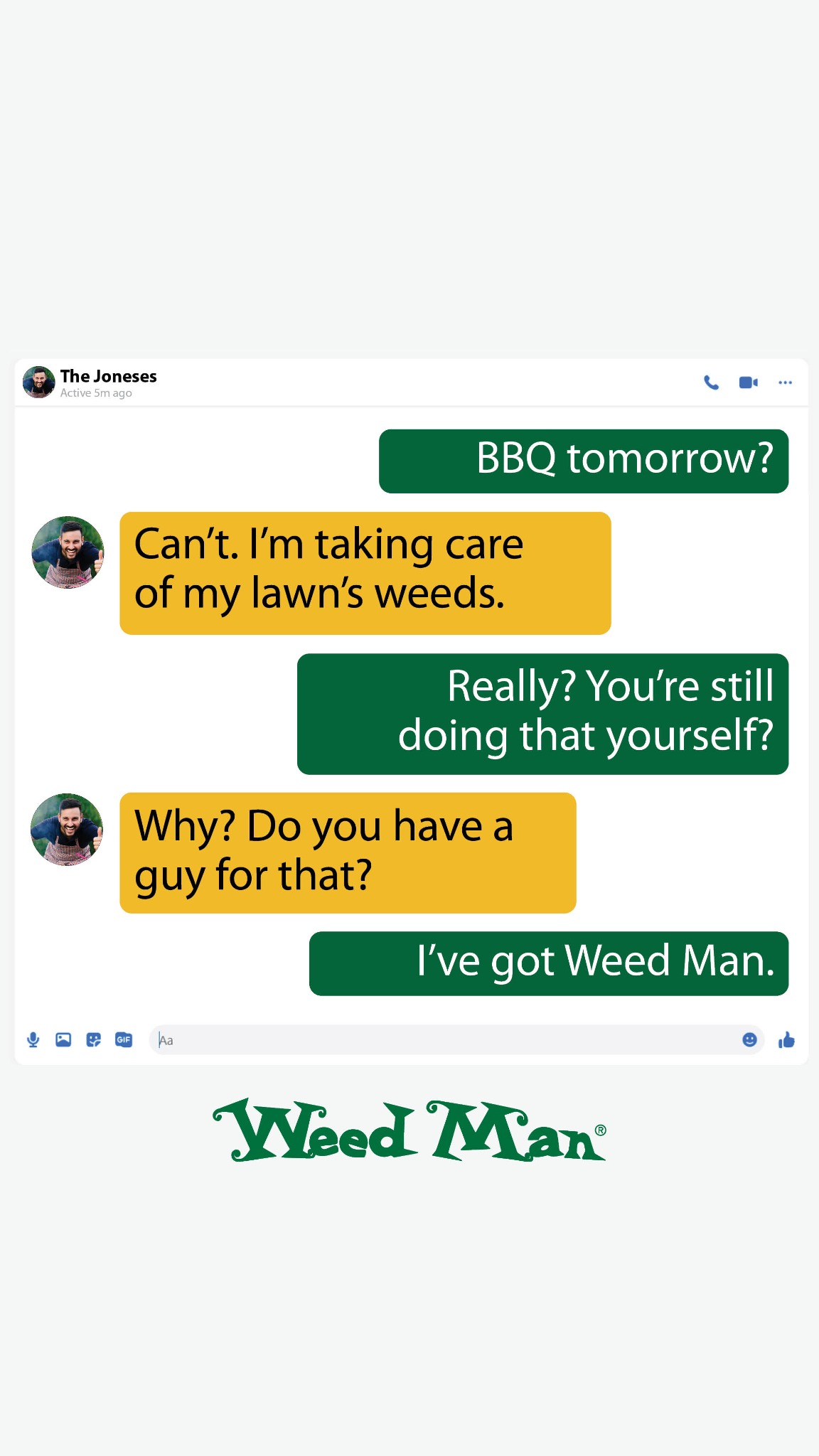 Weed Man USA Facebook ad