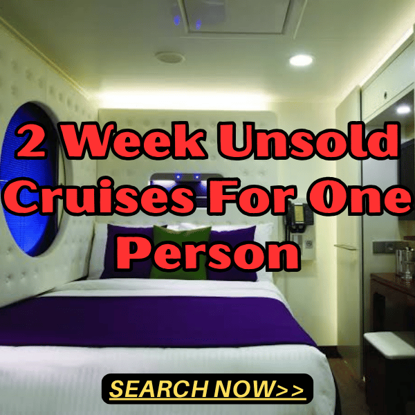 Shopping Logic Facebook ad: 2 Week Unsold Cruises For One Person