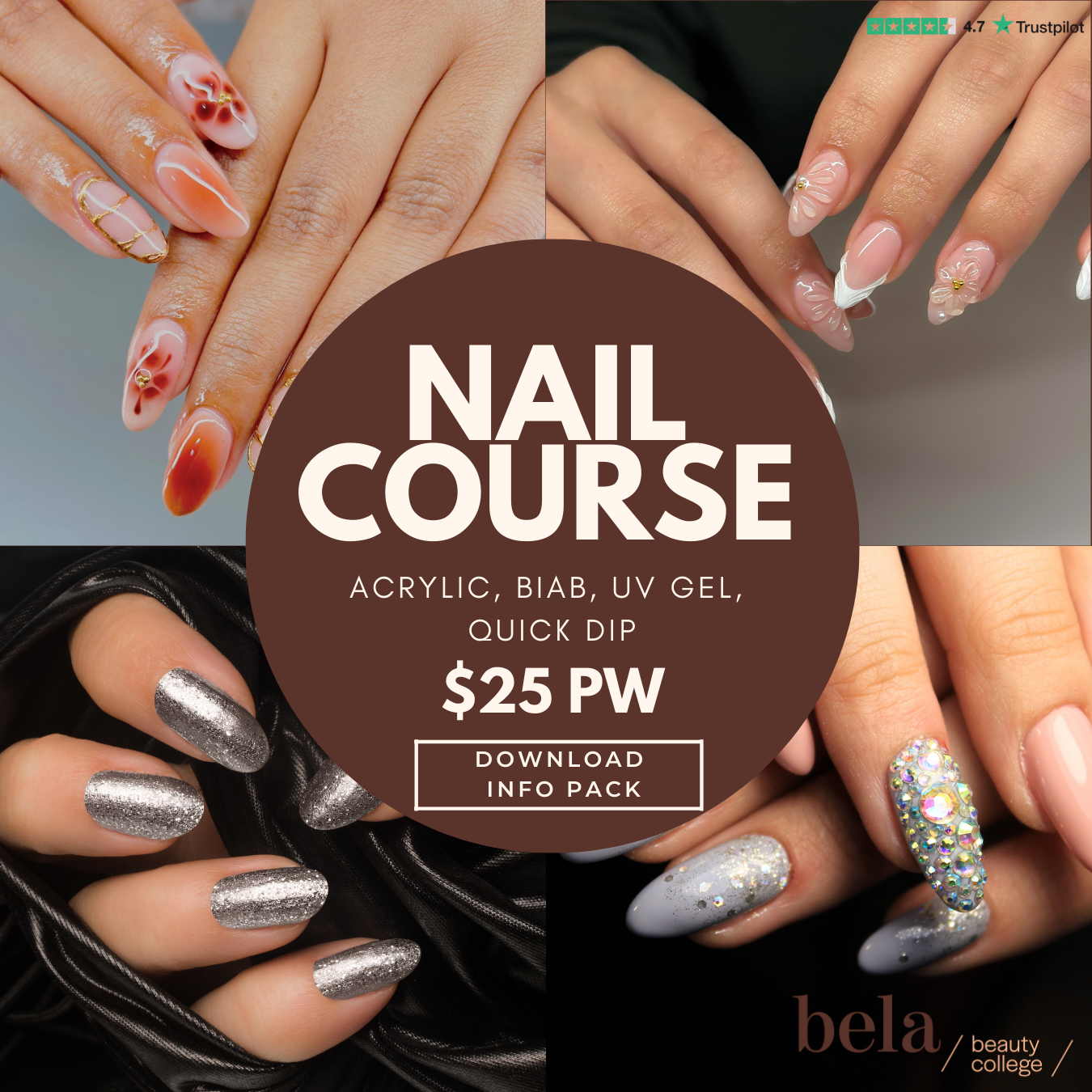 Bela Beauty College Facebook ad