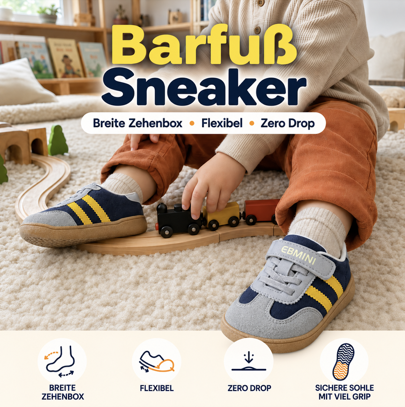 Ebmini - Kinder Barfußschuhe Facebook ad