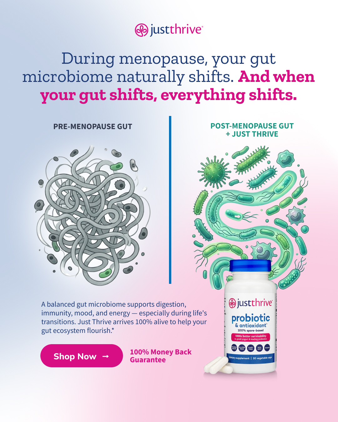 Just Thrive Facebook ad