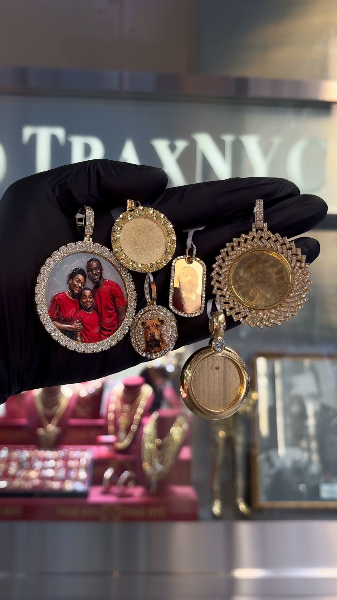 Trax NYC Custom Jewelry Facebook ad: Memorialize your loved ones.