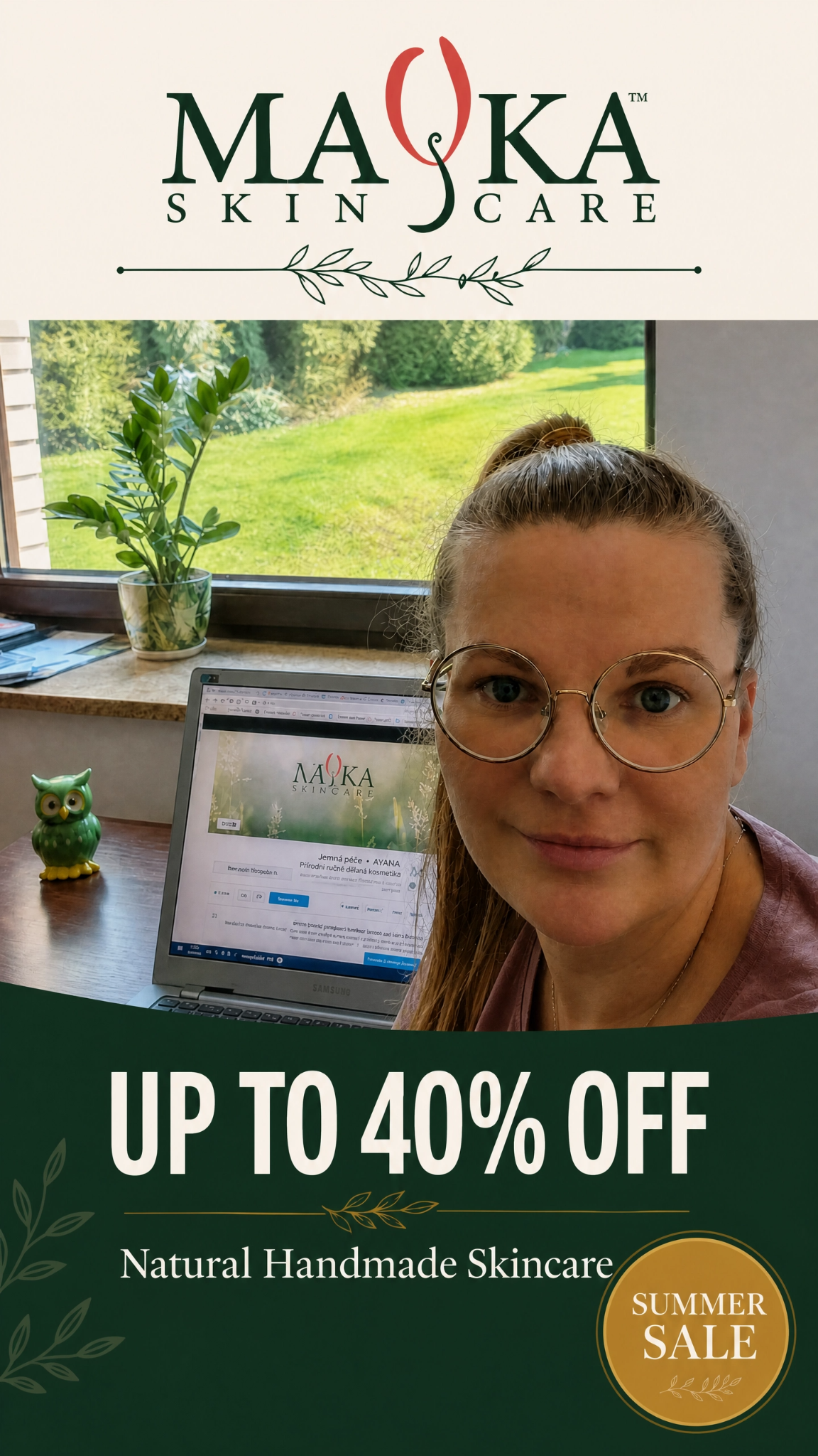 MAYKA - 100% natural, handmade skincare products Facebook ad from Jun 25, 2026