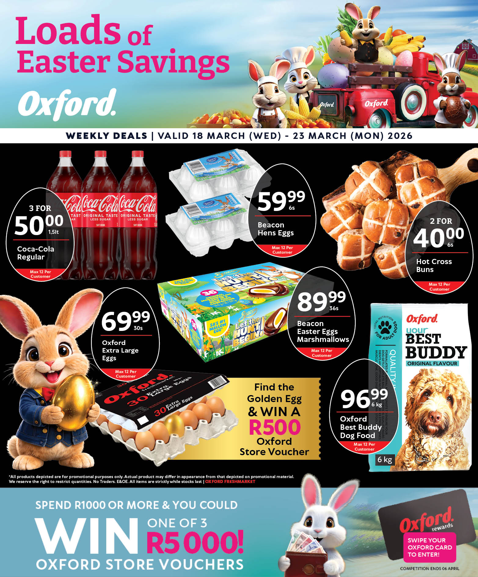 Oxford Freshmarket Facebook ad: Shop truck loads of Easter Savings at Oxford…