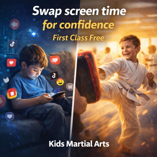 Institute Krav Maga Self Defence & Martial Arts Cork Facebook ad: Build Confidence, Not Screen Time