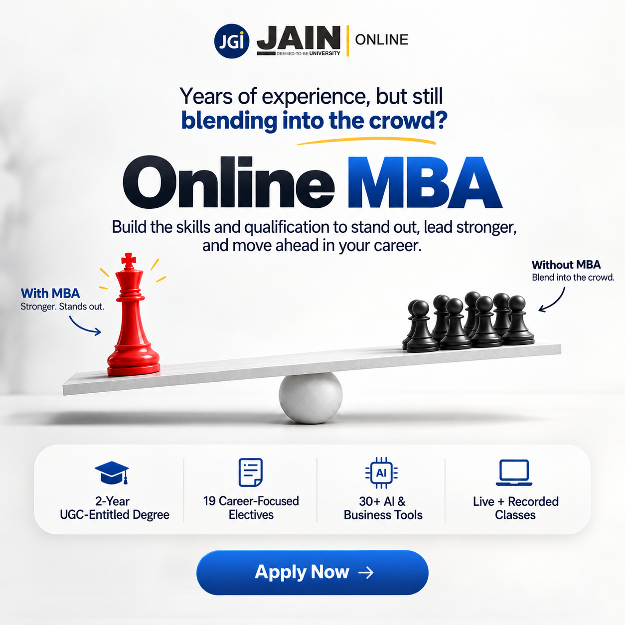 JAIN Online Facebook ad: Take the Next Step with JAIN Online