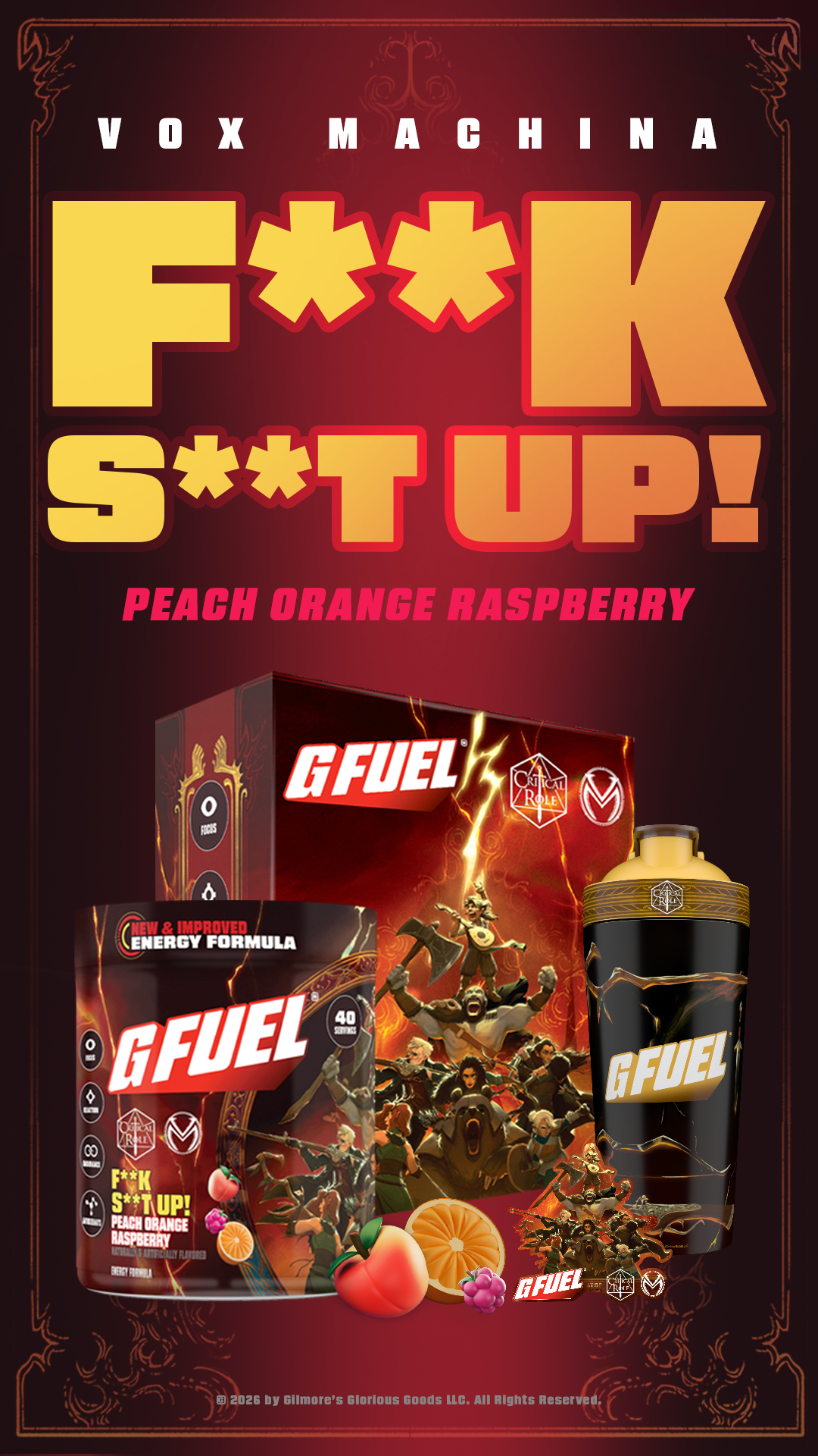 G FUEL Facebook ad