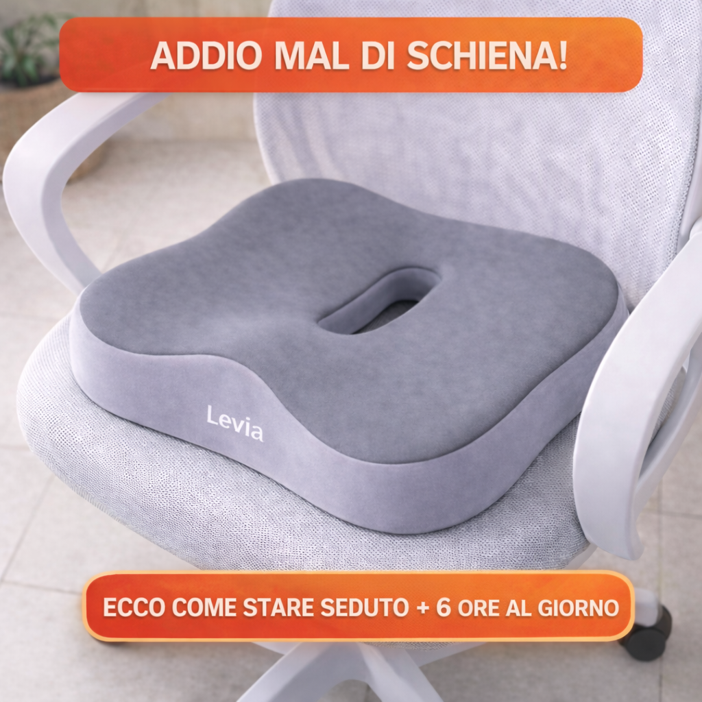 Levia Facebook ad: Seduto senza provare dolore