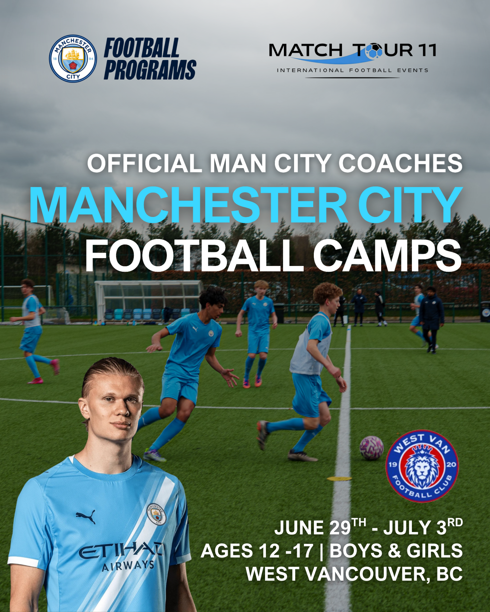 Match Tour 11 Facebook ad: Official Man City Football Camp