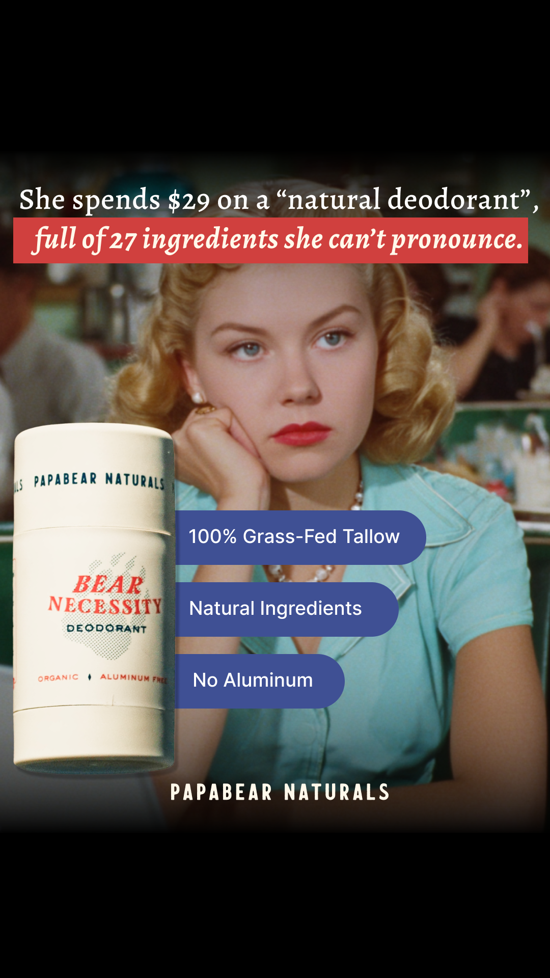 Papabear Naturals Facebook ad
