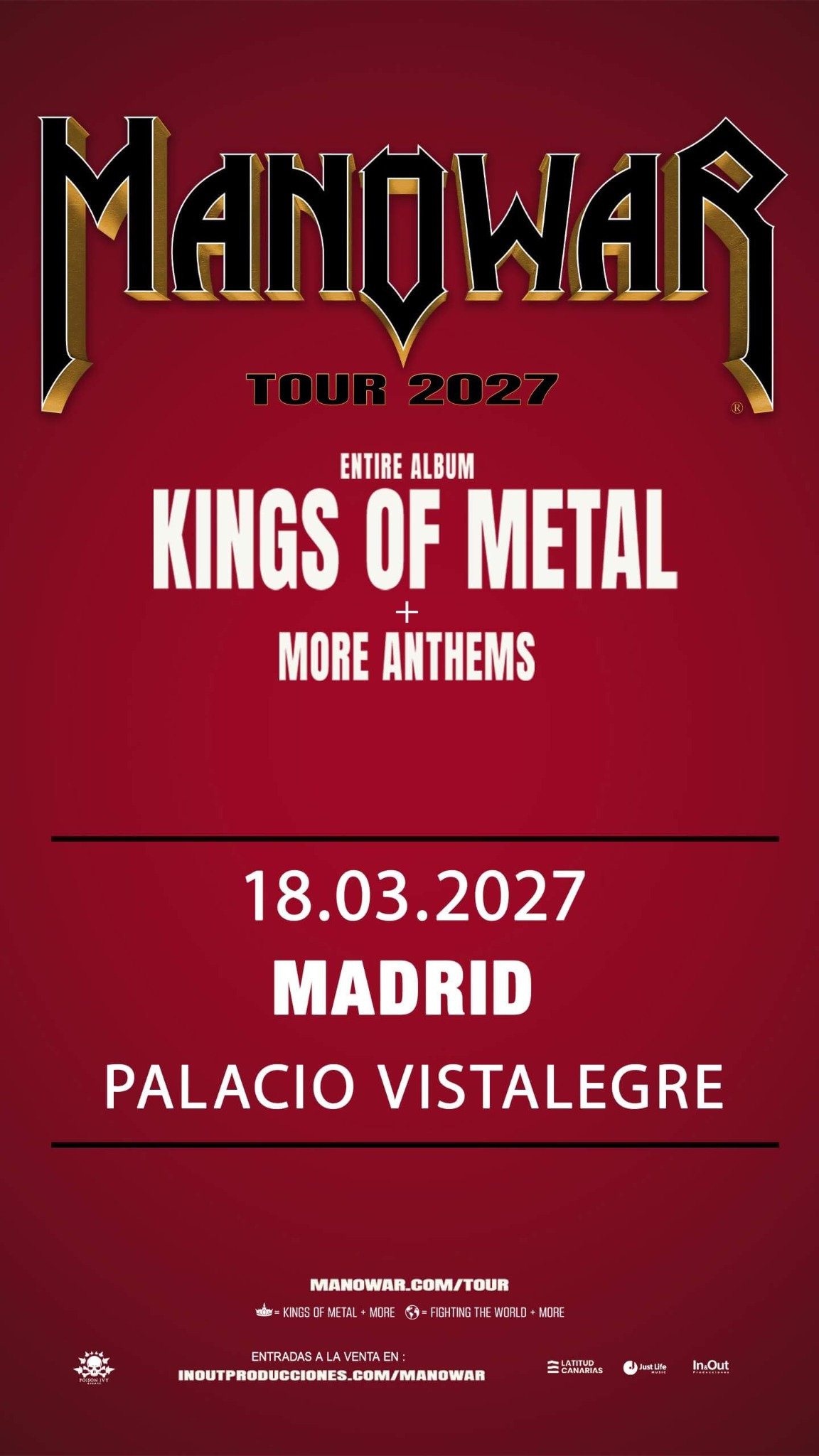 InOut Conciertos Facebook ad from Mar 10, 2026