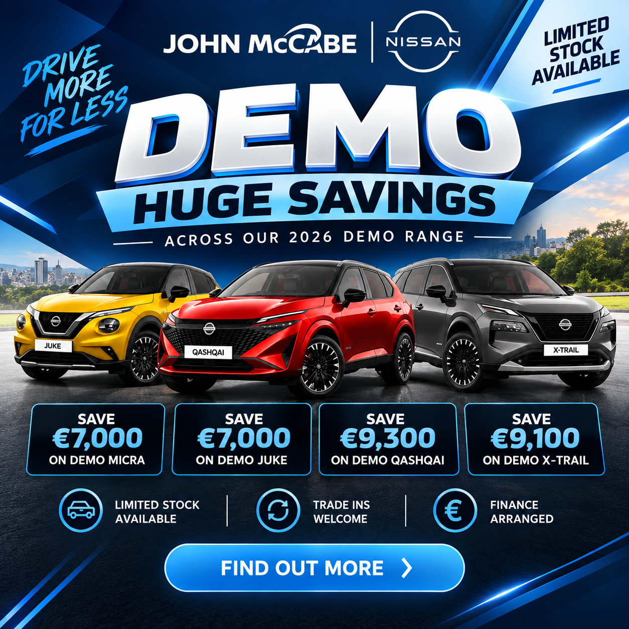 John McCabe Nissan Dundalk & Drogheda Facebook ad