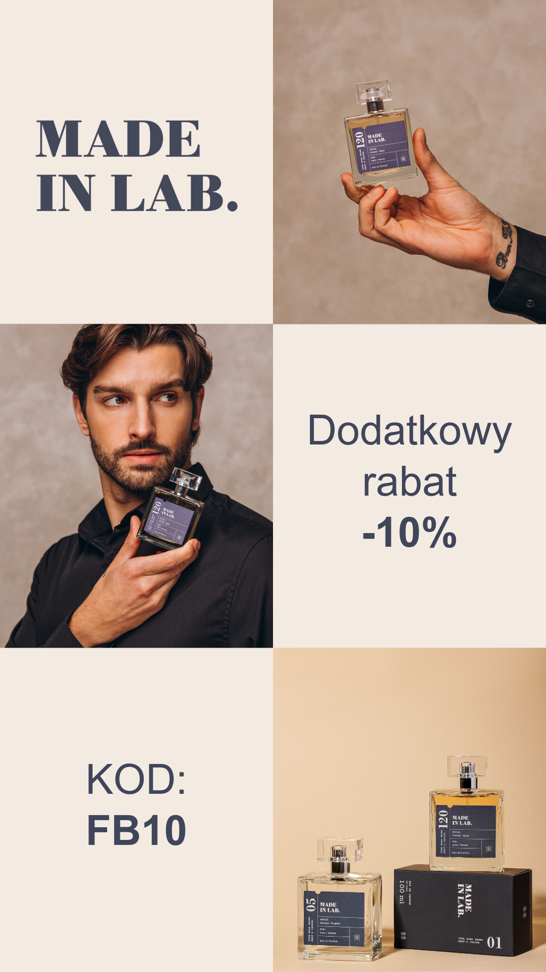 Made in Lab Perfume Facebook ad