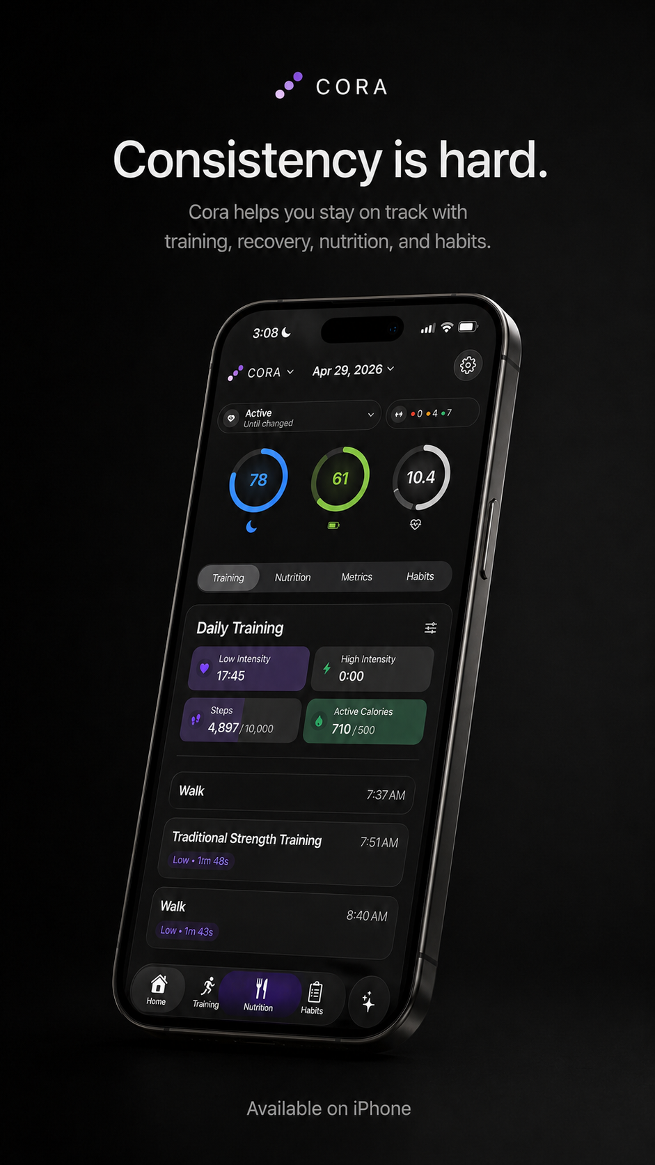 Cora - AI Fitness Coach Facebook ad