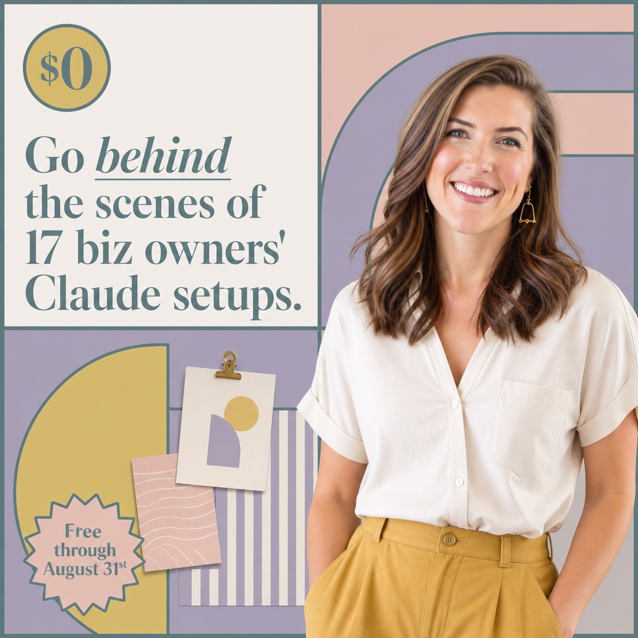 Kate Kordsmeier Facebook ad: Claude AI for YOUR business