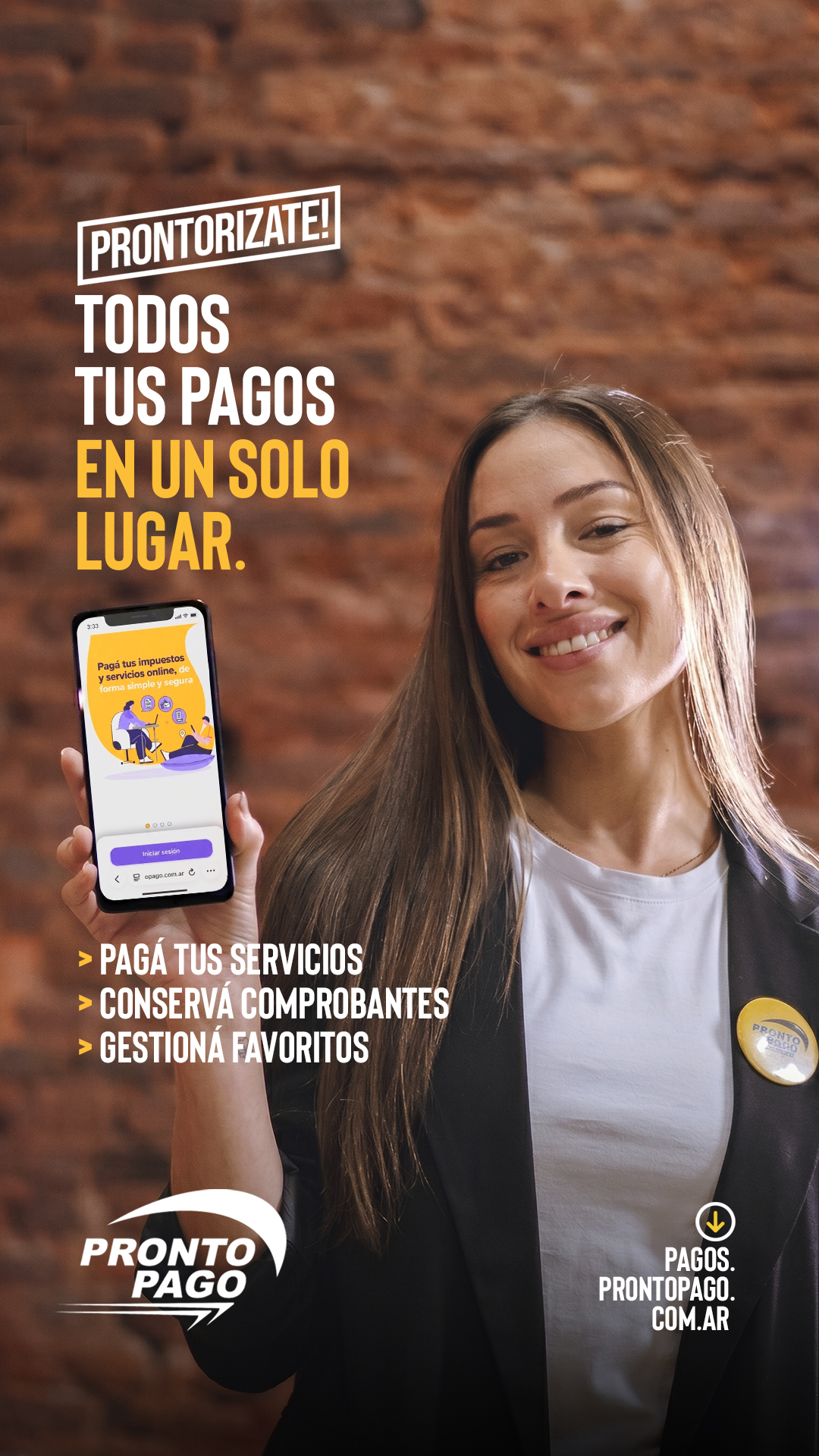 Pronto Pago Facebook ad: Ahora todo a un clic