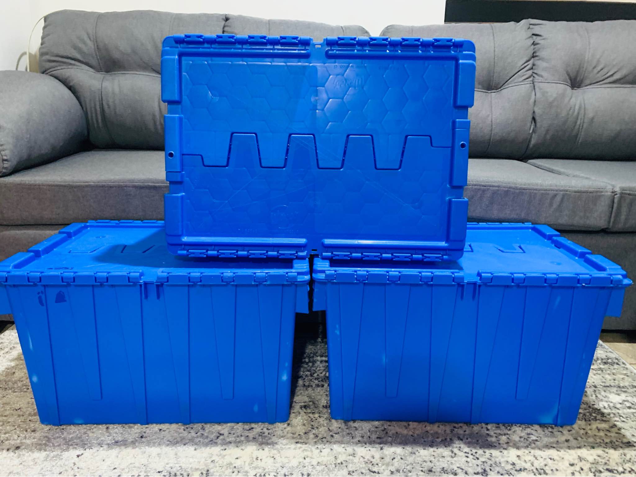 Jonh Dillinger Facebook ad: Cajas organizadoras 55 litros