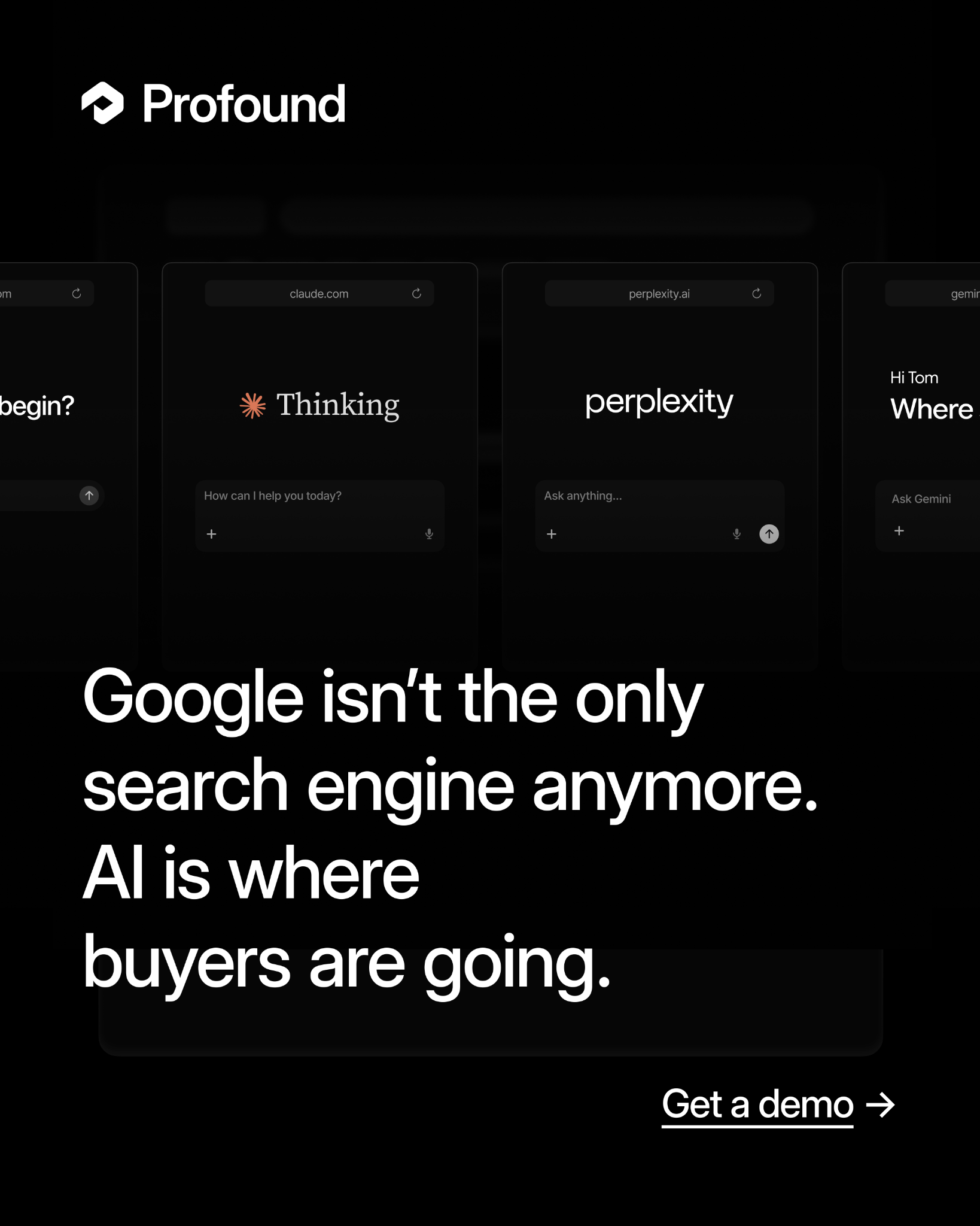 TryProfound Facebook ad: Book a Free AEO Audit Call for Your Company