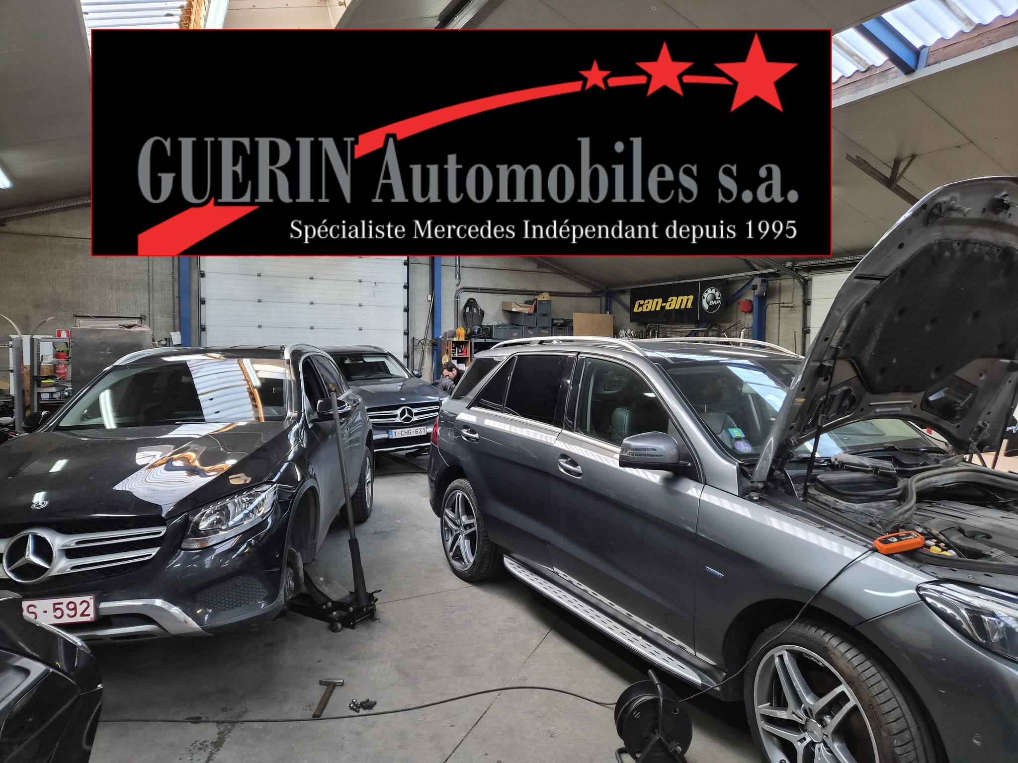 Guerin automobiles Facebook ad: Entretien, diagnostic, réparation, passage au contrôle…