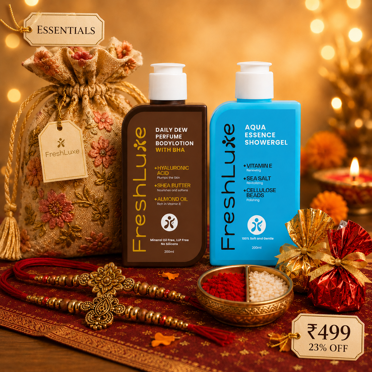 FreshLuxe Facebook ad: This Rakhi, gift more than a gift.
