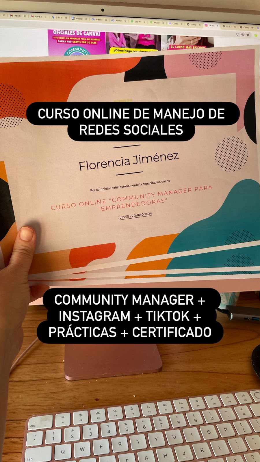 Mujeres que Emprenden Facebook ad: Curso Online Community manager para emprendedoras