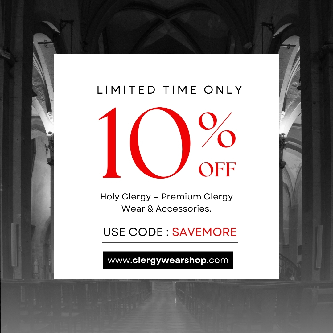 Holy Clergy Facebook ad: Premium Clergywear for Pastors & Priests