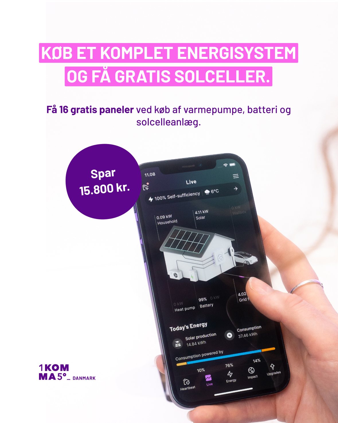1komma5 Danmark Facebook ad from May 1, 2026