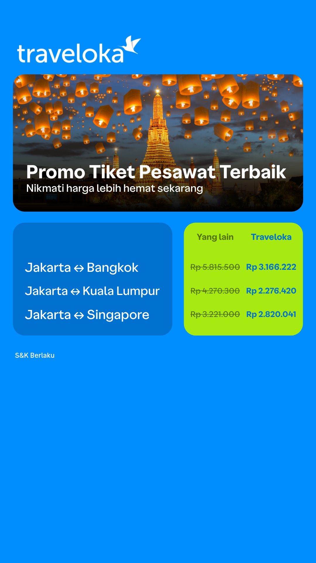 Traveloka Indonesia Facebook ad