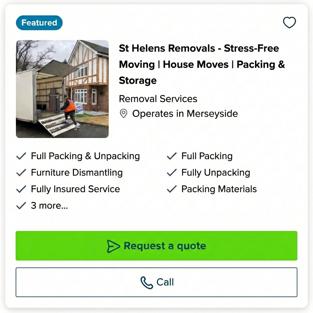 UK Removals Service - Man & Van Facebook ad: Local Liverpool Removal Service