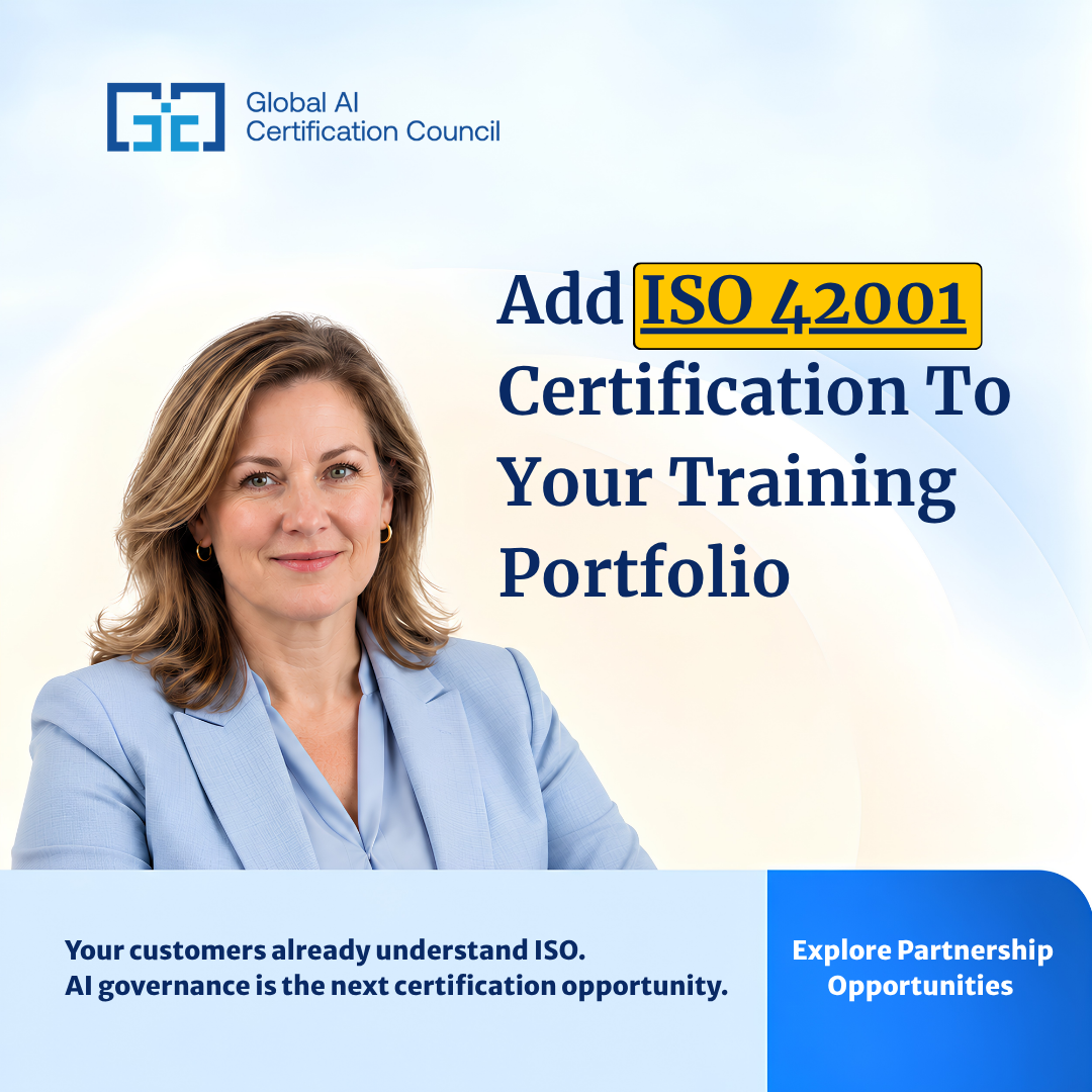 Global AI Certification Council - GAICC Facebook ad: Your Training Portfolio Needs AI Governance