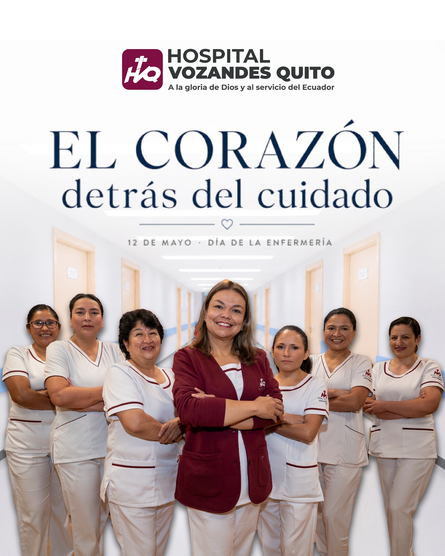 Hospital Vozandes Quito Facebook ad: Hoy rendimos homenaje a quienes cuidan con entrega…