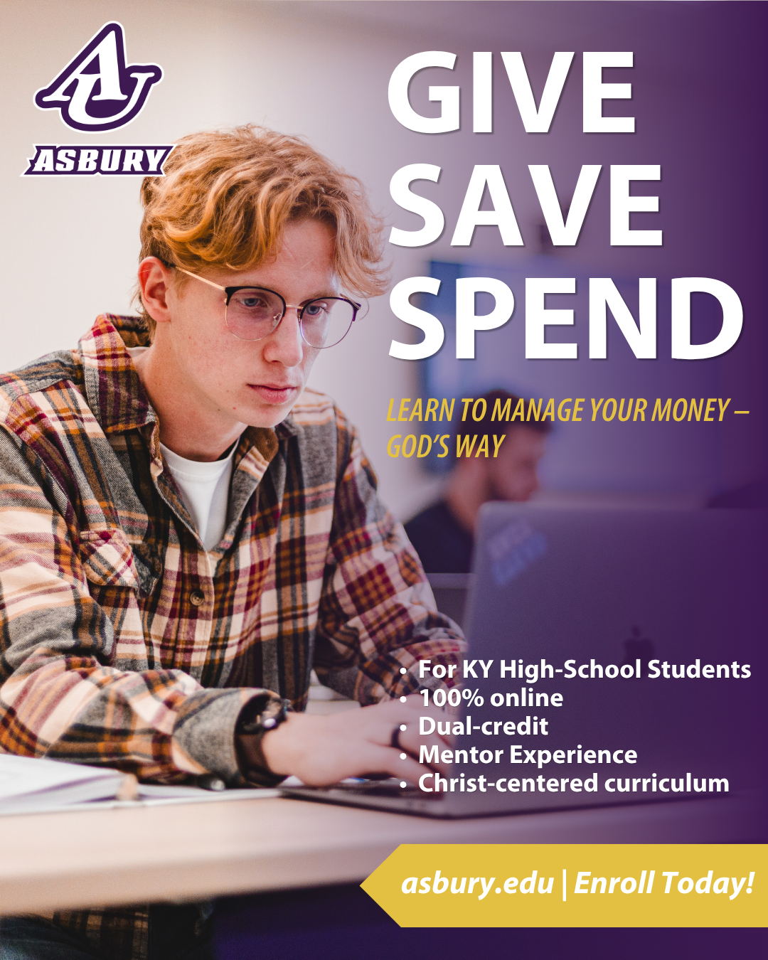 Asbury University Facebook ad