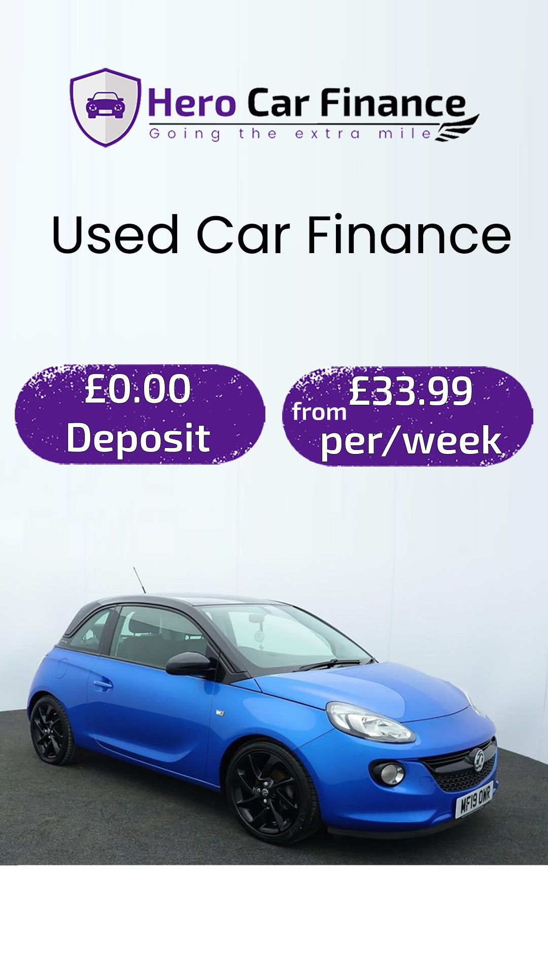Hero Car Finance Facebook ad