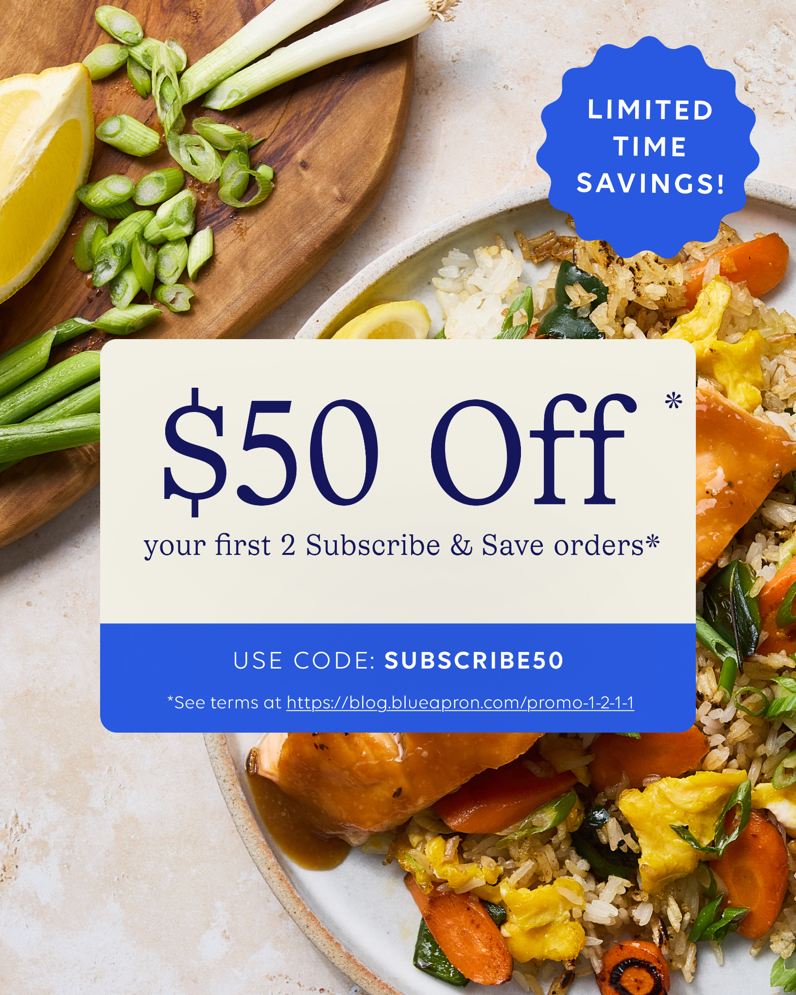 Blue Apron Facebook ad from May 28, 2026