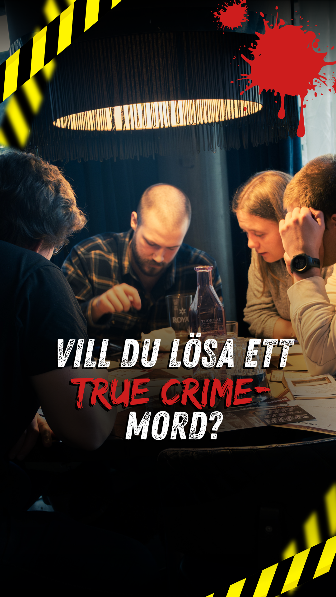 Mystery Games Facebook ad: Middag & Mordgåta