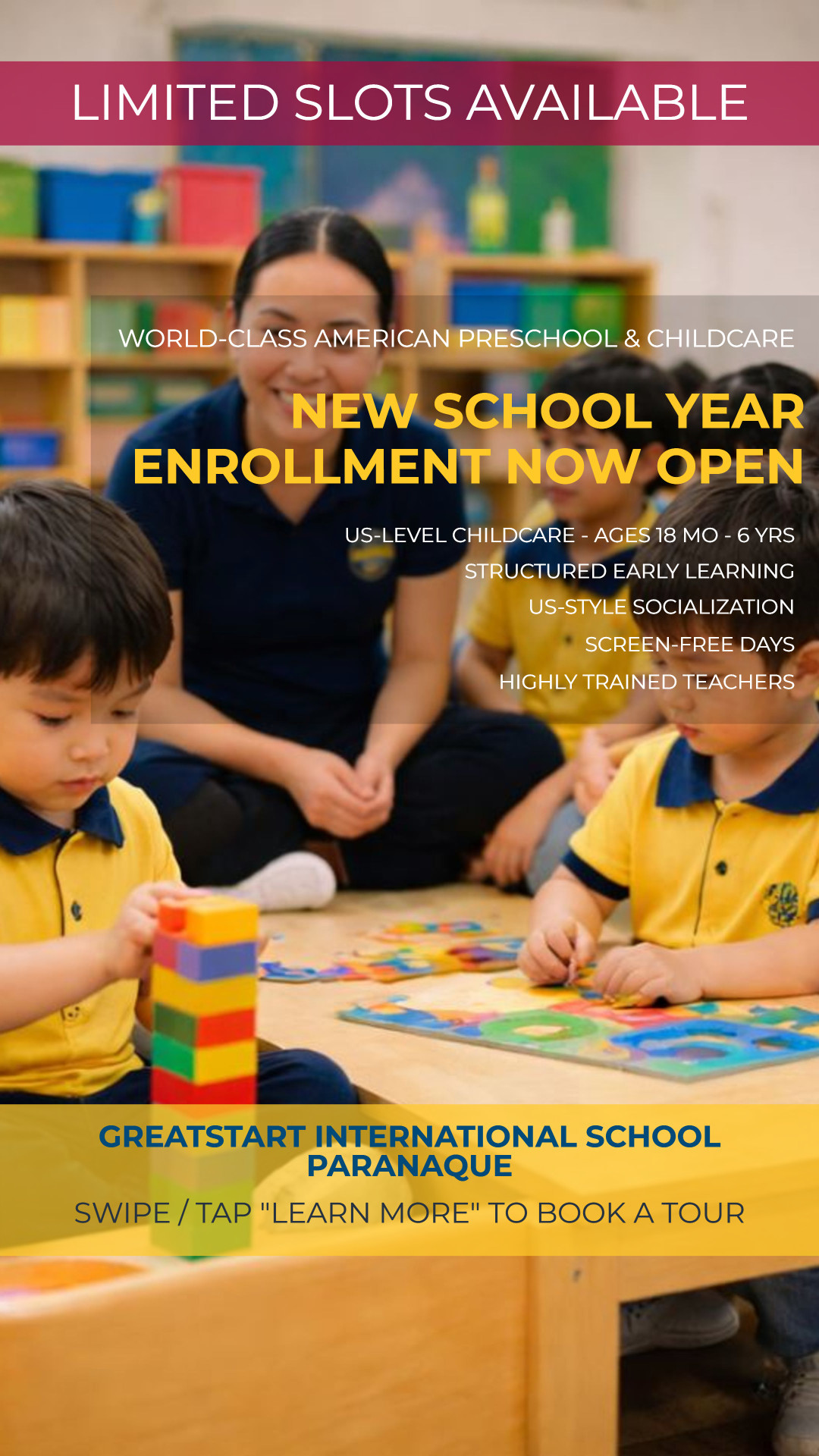 Greatstart International School Manila Facebook ad from Jun 9, 2026